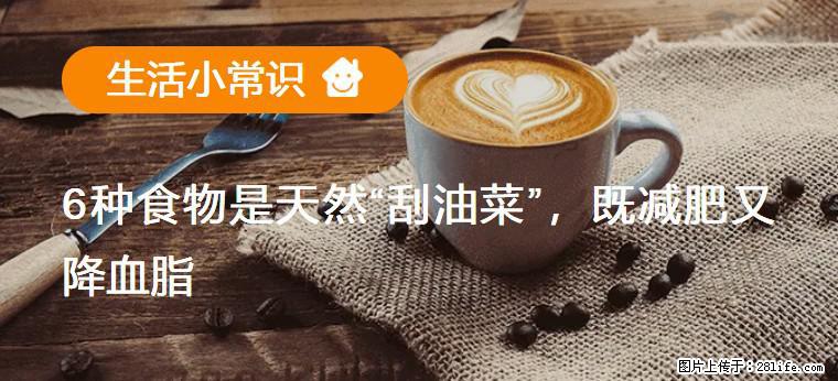 【生活小常识】6种食物是天然“刮油菜”,既减肥又降血脂 - 眉山生活资讯 - 眉山28生活网 ms.28life.com